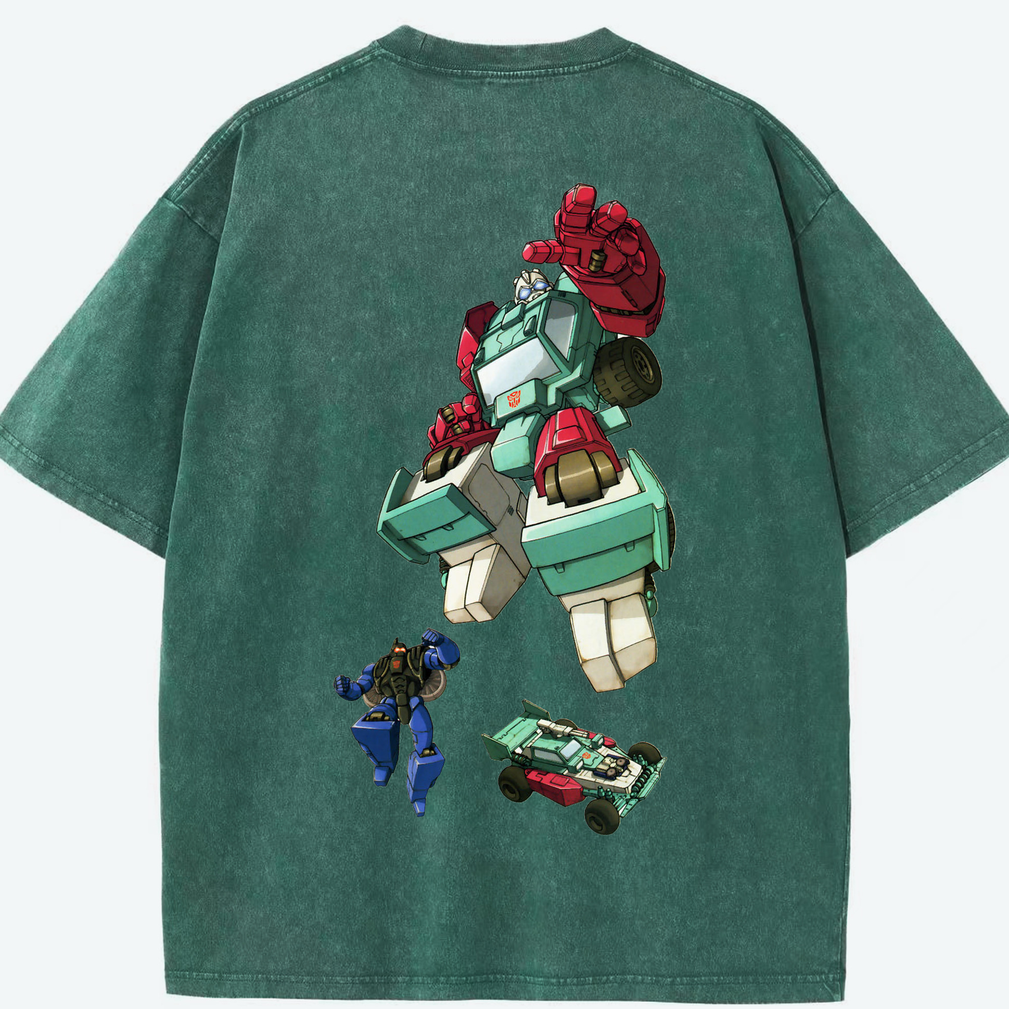 （画像用）  綿100% ヴィンテージ風 半袖Tシャツ（背面プリント）
